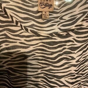 Zebra print blouse